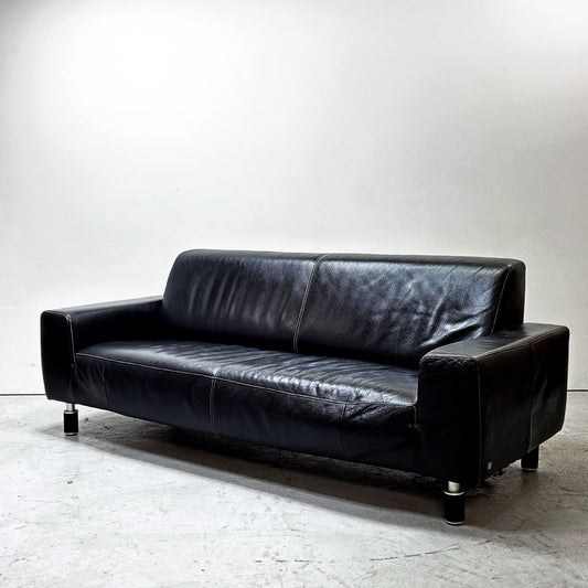 アクタス ACTUS ギャラリーM GalleryM MR-9629 3シーターソファ 3人掛け 本革 ブラック ムスタリング Mustring ●