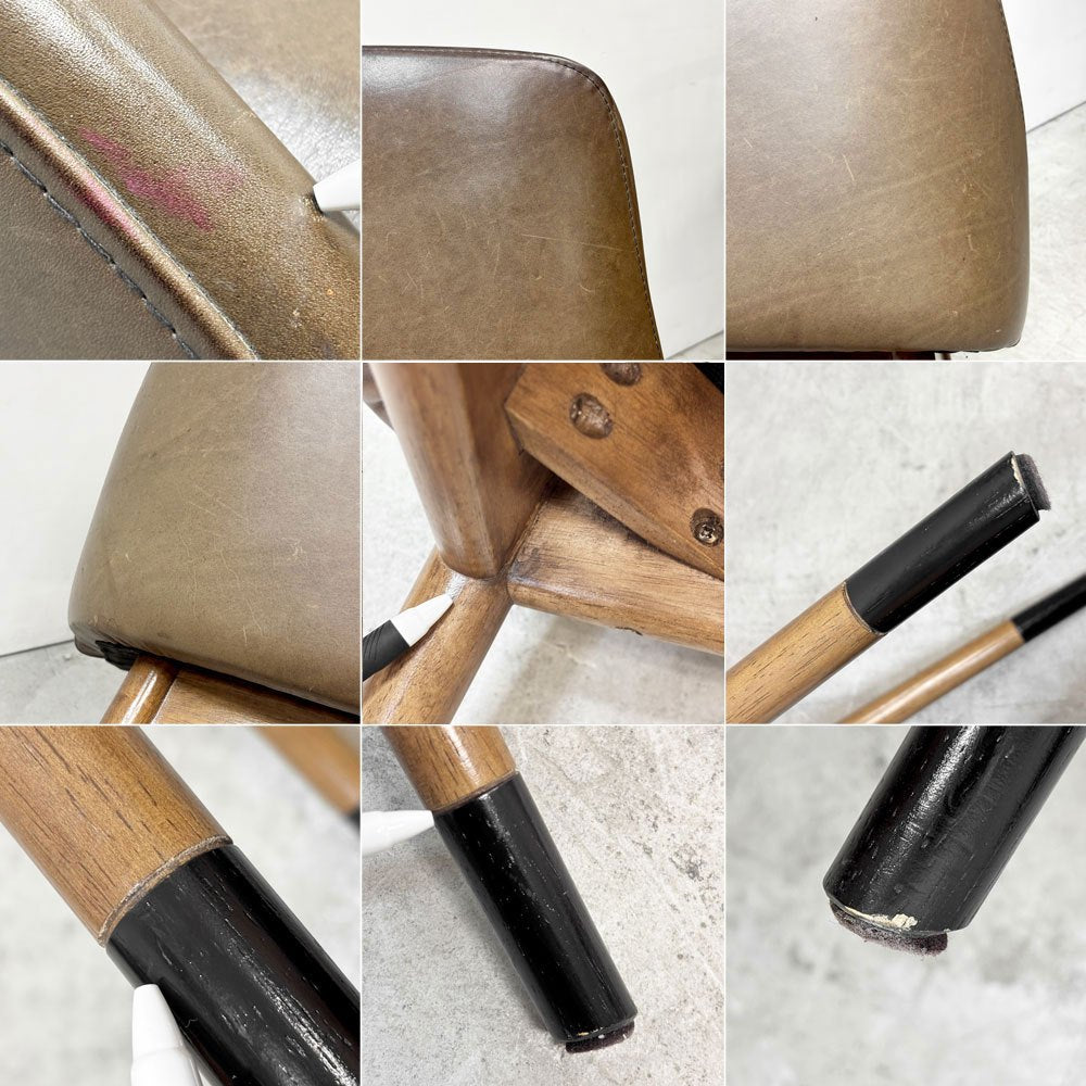 ジャーナルスタンダードファニチャー journal standard Furniture j.s.F バワリー BOWERY ダイニングチェア レザー 定価￥40,700- ●