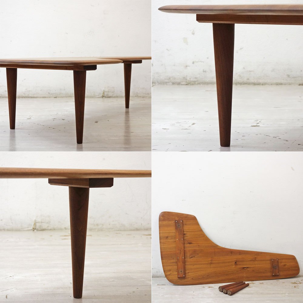 カーフ karf パラレル コーヒーテーブル Parallel Coffee Table ウォールナット無垢材 ローテーブル W150cm 廃番 参考価格￥107,800- ●