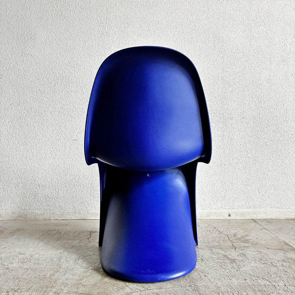 ヴィトラ vitra パントンチェア Panton Chair ブルー 屋内外使用可 ヴェルナー・パントン 旧モデル 廃番カラー ミッドセンチュリー スペースエイジ B 〓