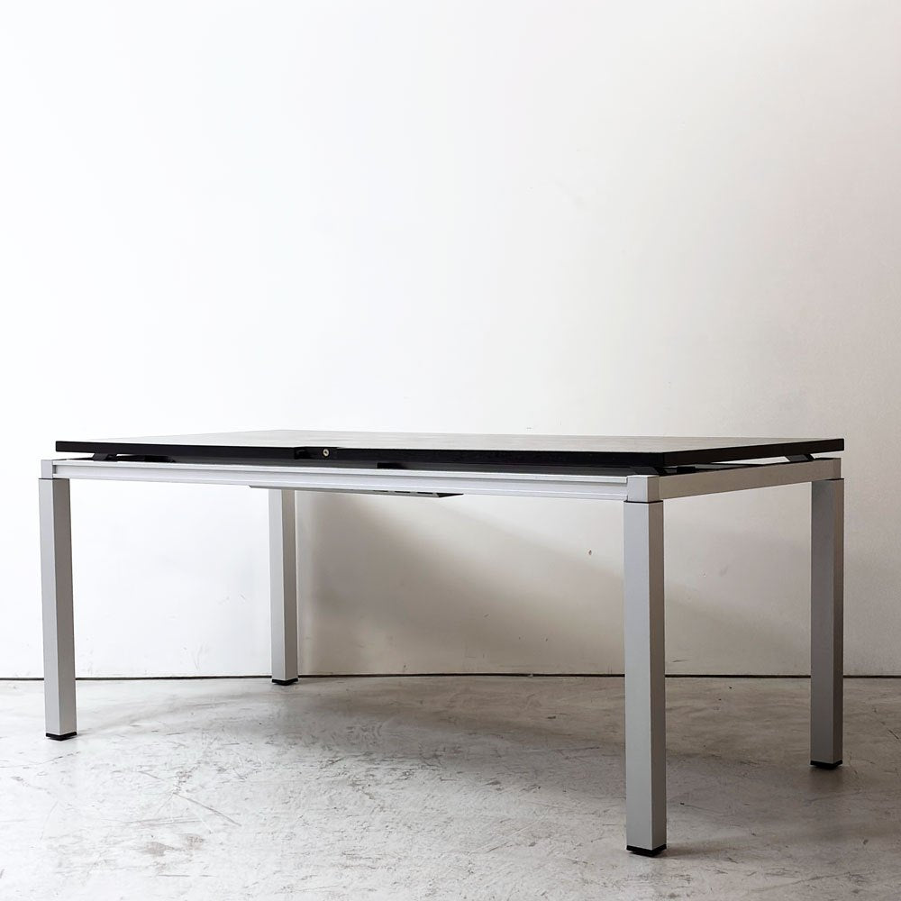 ウィルクハーン Wilkhahn ミナモデスク Minamo Desk ワークテーブル フラットデスク アルミフレーム 配線孔 ケーブル収納付き コクヨ取扱い ●