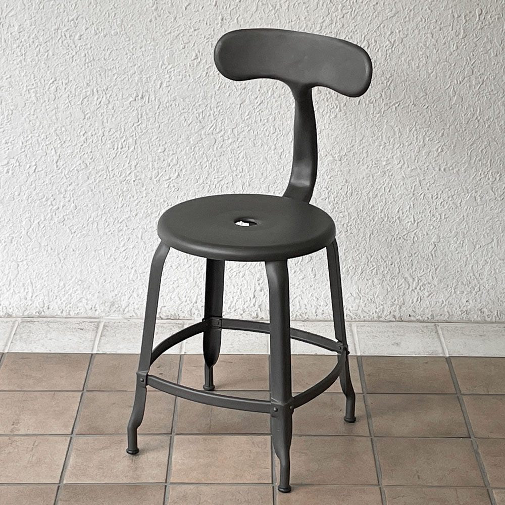 フェールトラヴァイユ FER TRAVAIL ニコルチェア NICOLLE Chair SH45cm ダイニングチェア スチール マットクリア仕上げ 別注モデル インダストリアル フランス ◇