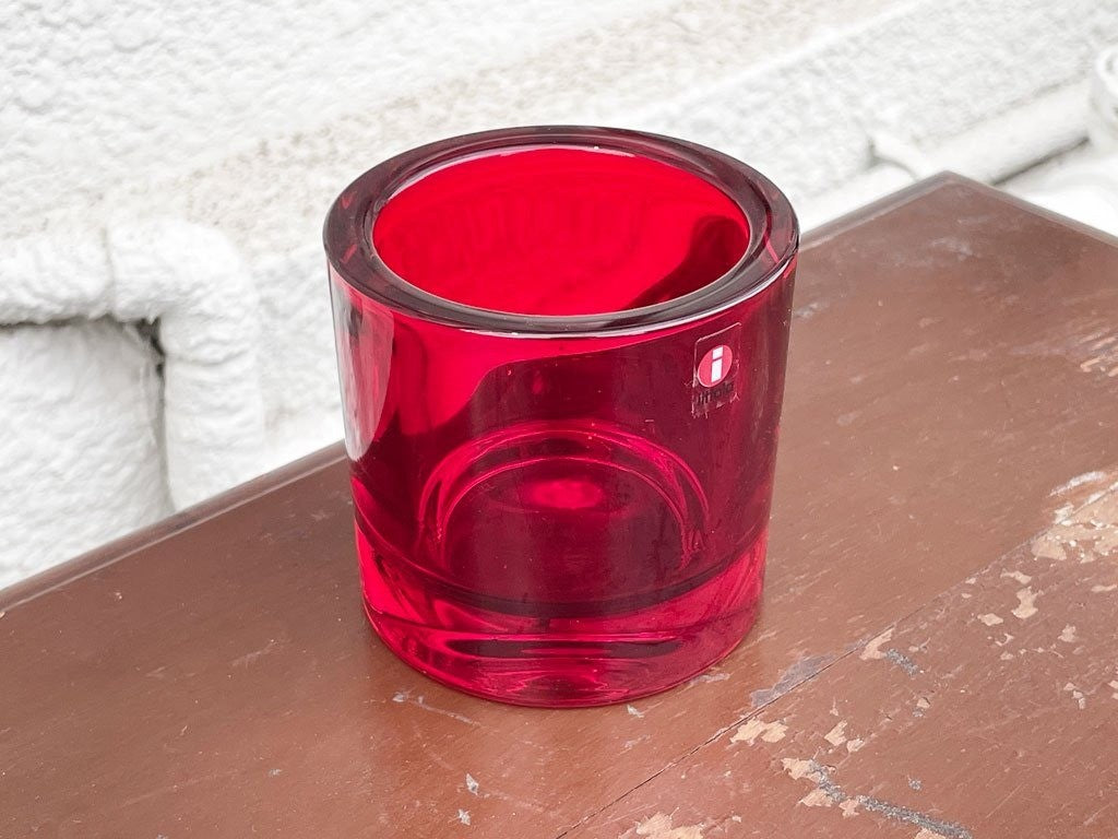 イッタラ iittala マリメッコ marimekko キビ kivi 80mm レッド 北欧 フィンランド 廃番 ◇