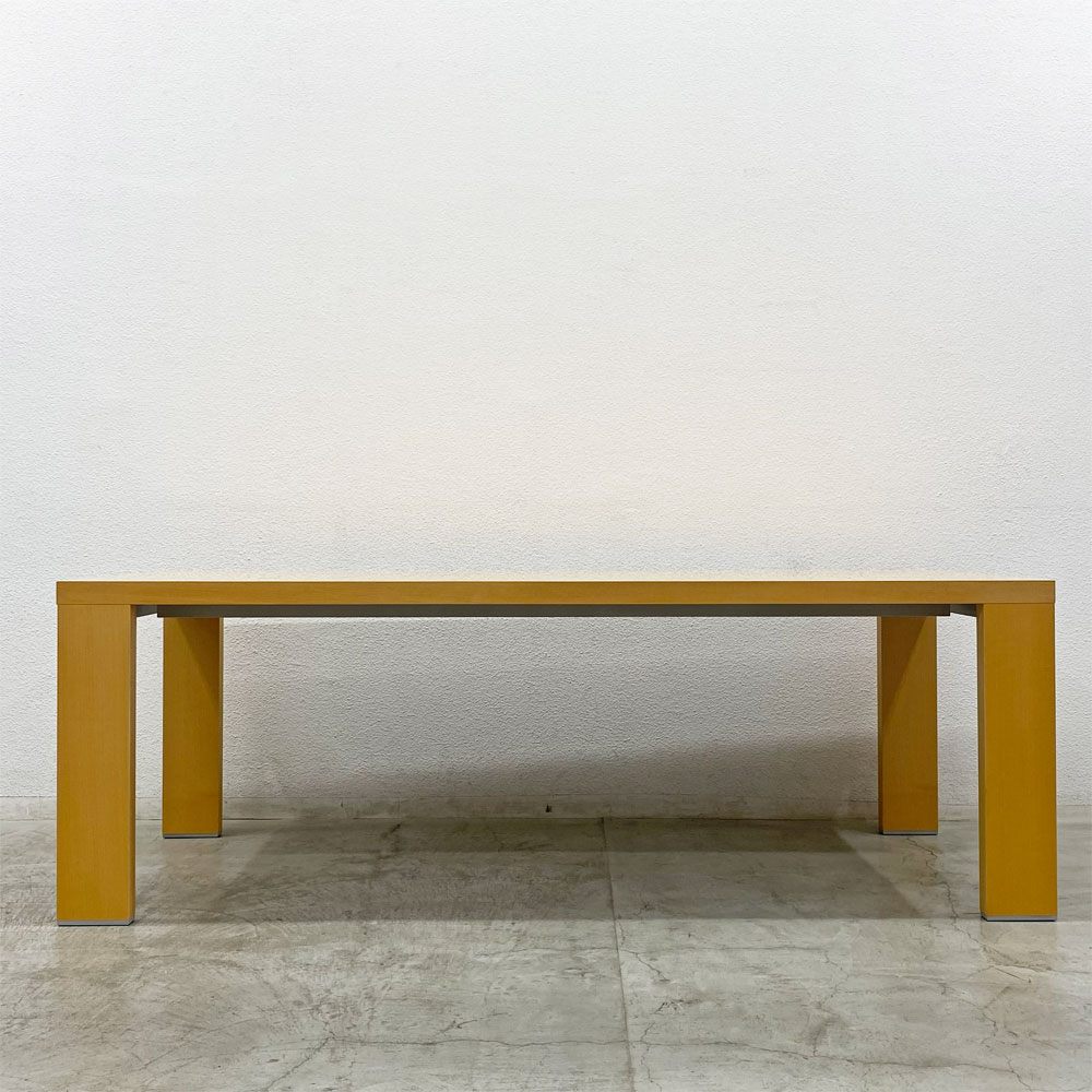 カッシーナ Cassina 363 M.I.R ミール ダイニングテーブル メープル材 ハンス・ウェッツスタイン Hannes Wettstein ナチュラルモダン W210cm ◎