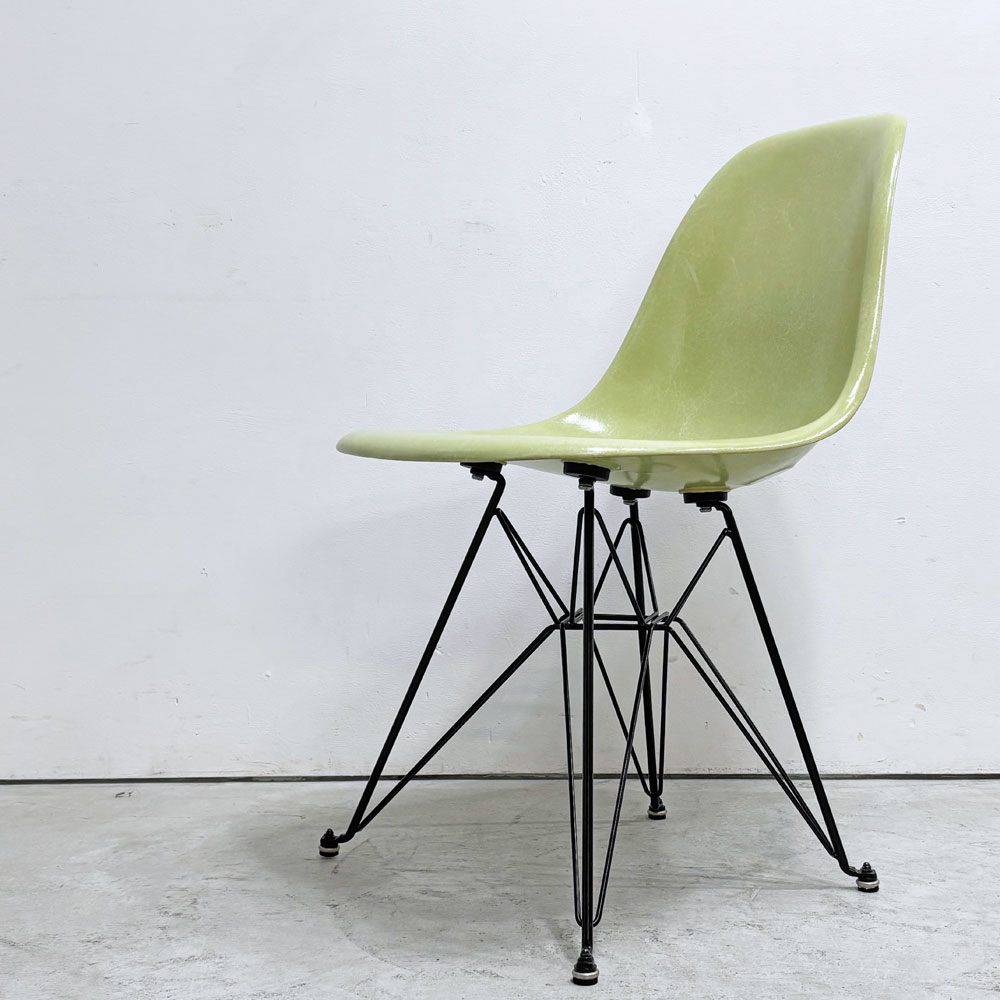 モダニカ MODERNICA サイドシェルチェア FRP ファイバーグラス エッフェルベース セロリ ブラック C&Rイームズ ミッドセンチュリー ●