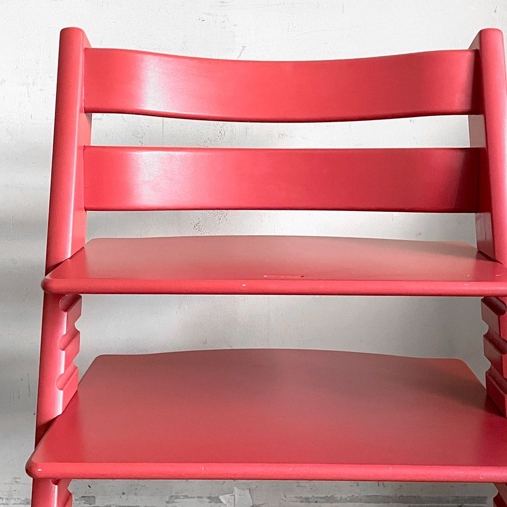 ストッケ STOKKE トリップトラップ TRIPP TRAPP ベビーチェア キッズチェア レッド S/N6～ ノルウェー 北欧家具 ■