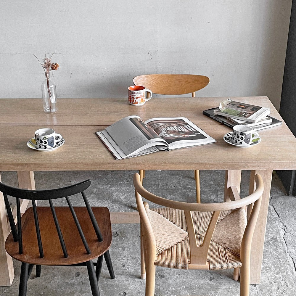 アクタス ACTUS スローハウス SLOW HOUSE ジャルビ JARVI ダイニングテーブル レッドオーク無垢材 ナチュラル W160cm 廃番 ■