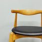 カールハンセン＆サン Carl Hansen & Son CH20 エルボーチェア ダイニングチェア オーク材 レザー 本革 ハンス・J・ウェグナー ◎