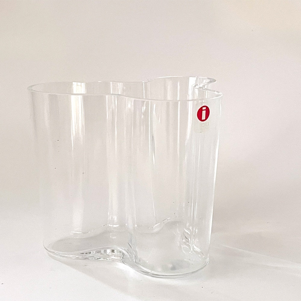 イッタラ iittala アルヴァ・アアルトコレクション ベース Alvar Aalto Collection Vase H95mm クリア 北欧雑貨 箱付 定価\20,900 ★