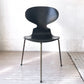 フリッツ ハンセン Fritz Hansen ビンテージ アントチェア ブラックラッカー プライウッド 3本脚 アルネ・ヤコブセン Arne Jacobsen アリンコチェア ★