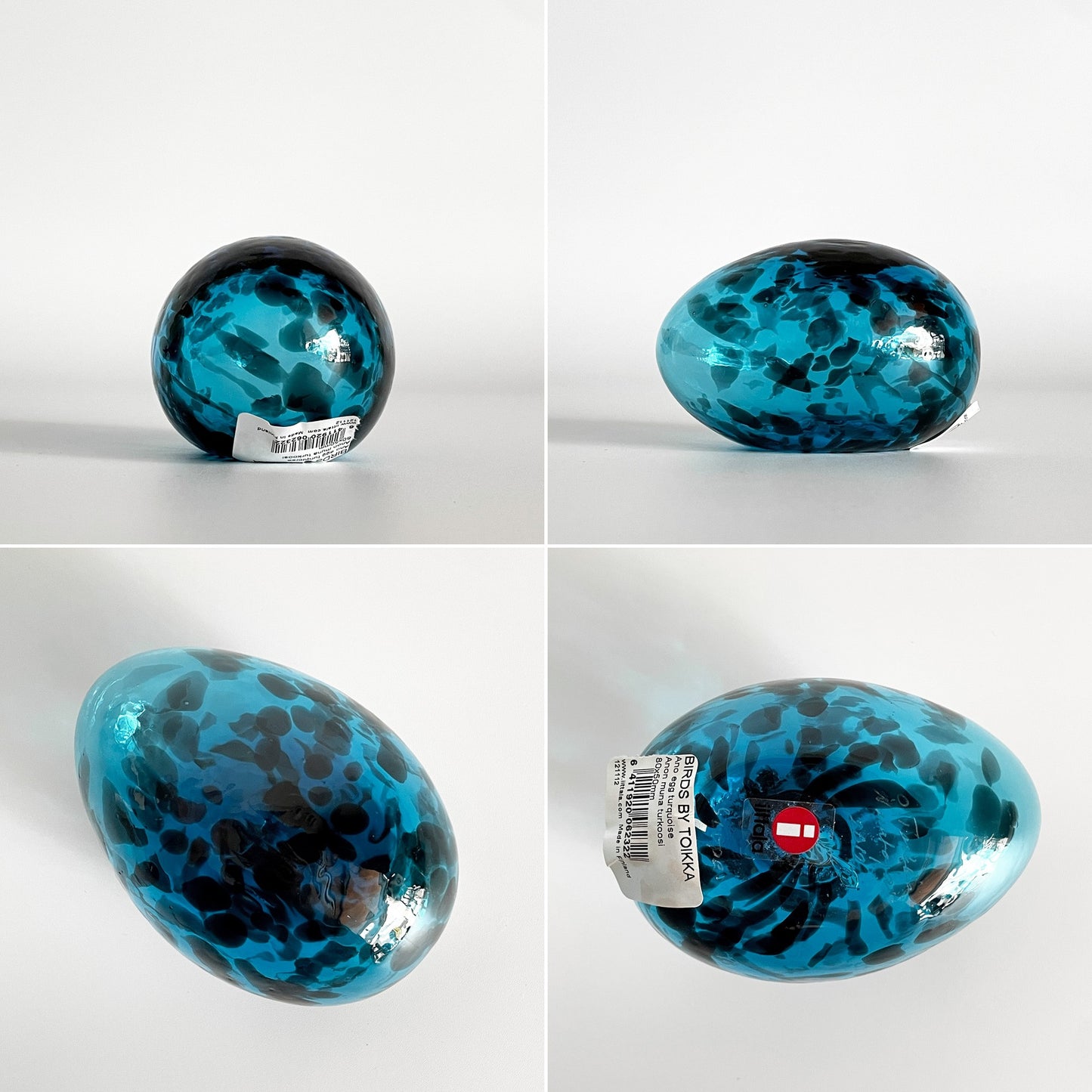 イッタラ iittala バーズバイトイッカ Birds by Toikka アノ・エッグ Ano Egg ターコイズ 2012年 SCOPE別注 フィギュリン オイバ・トイッカ Oiva Toikka イッタラバード 北欧雑貨 箱付 ■