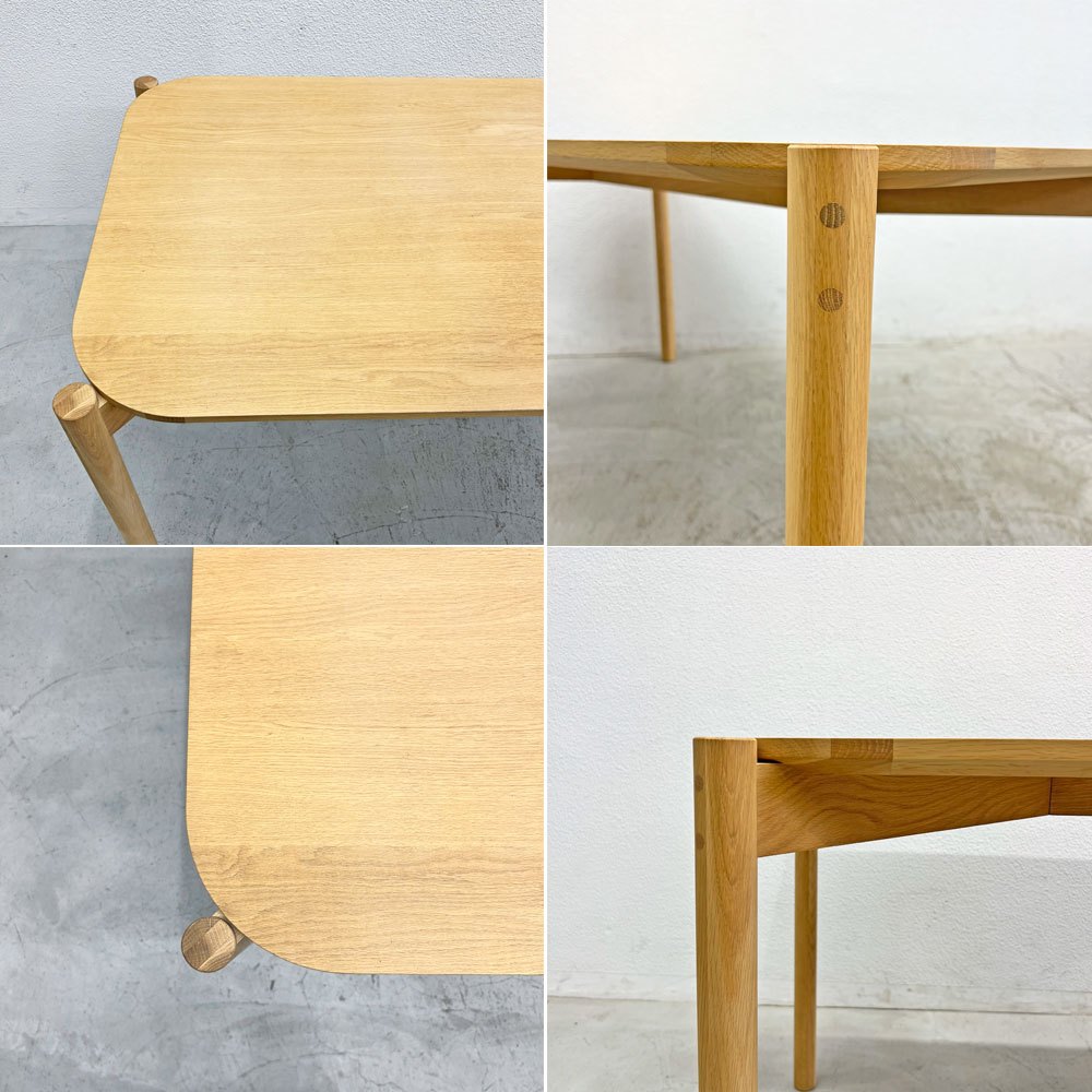 カリモクニュースタンダード Karimoku キャストール ダイニングテーブル CASTOR TABLE 150 国産ナラ材 ピュアオークカラー 定価145,200円 〓