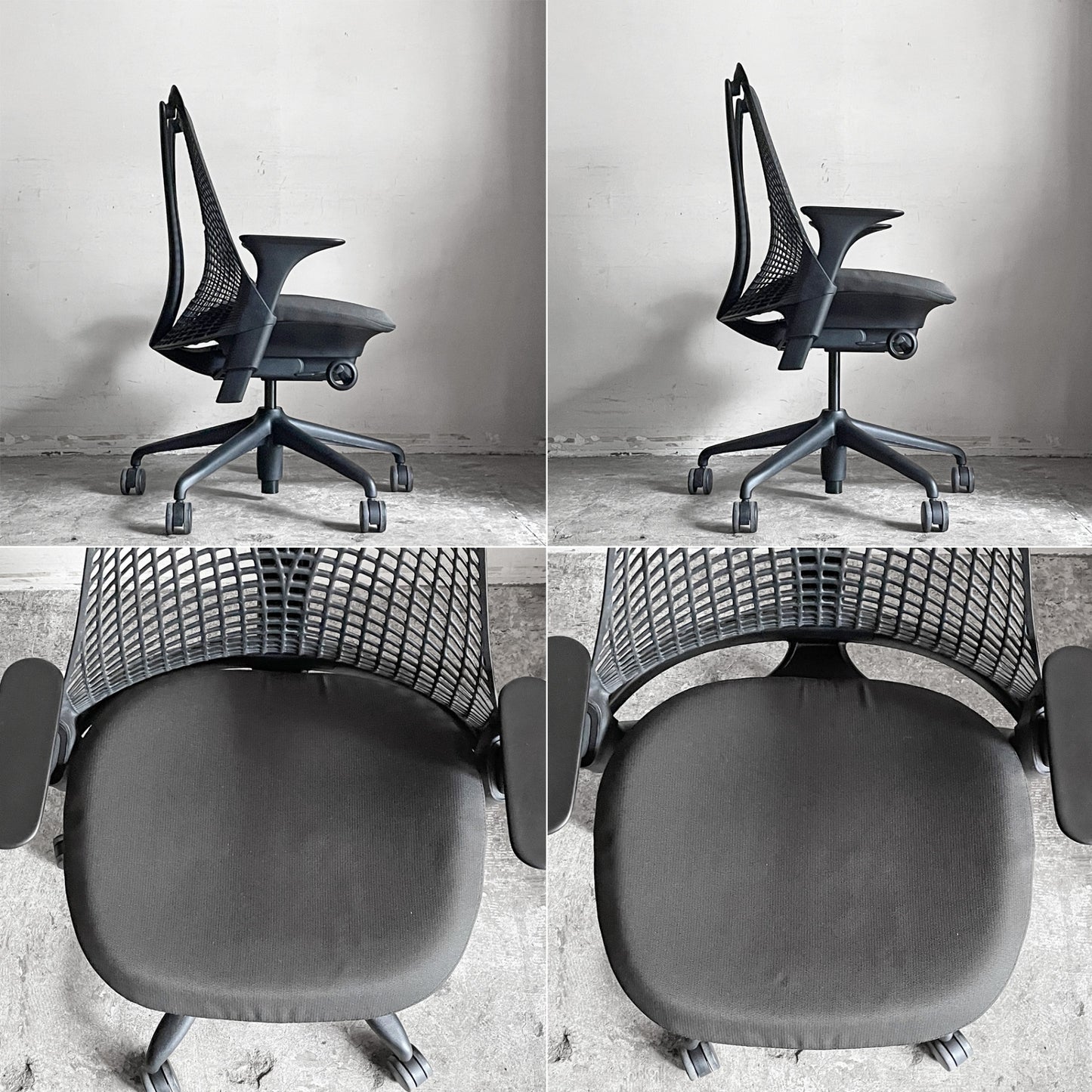 ハーマンミラー Herman Miller セイルチェア SAYL Chair デスクチェア オフィスチェア ブラック 旧モデル 2016年製 イヴ・ベアール ■