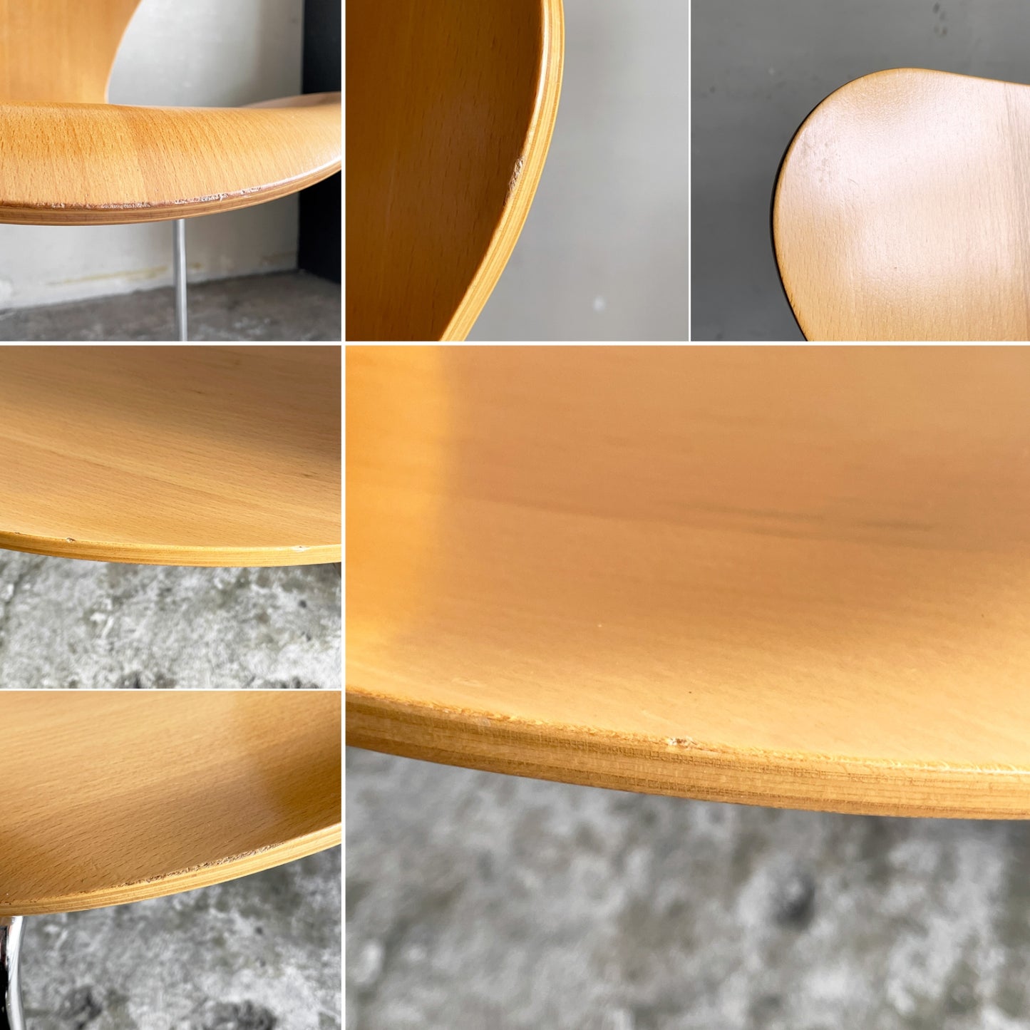フリッツハンセン Fritz Hansen 3107 セブンチェア ビーチ材 ナチュラル ラッカー仕上げ アルネ・ヤコブセン スタッキング デンマーク 北欧家具 A ■