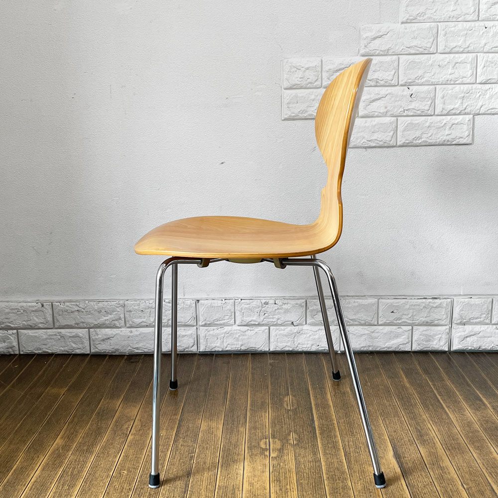 フリッツハンセン Fritz Hansen 3101 アリンコチェア アントチェア 4本脚 ナチュラルビーチ ラッカー仕上げ フェルトグライズ アルネ・ヤコブセン D ◎