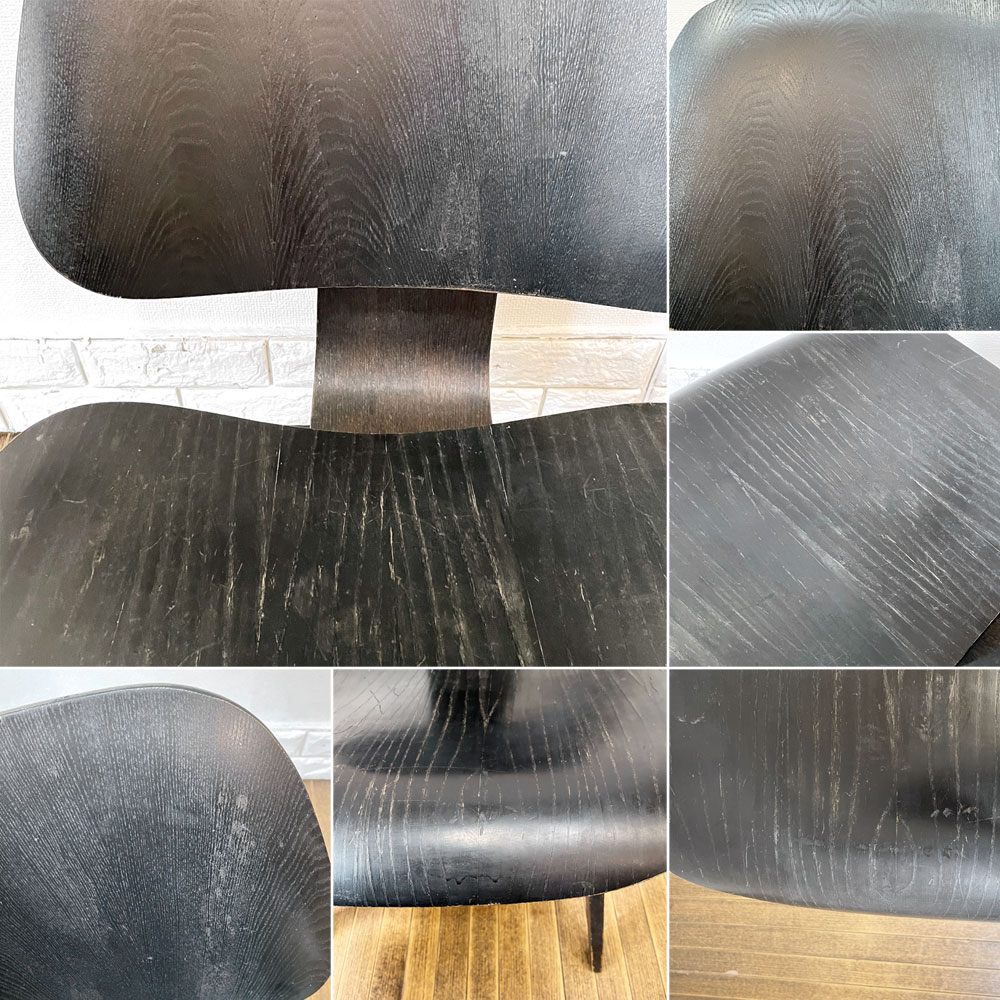 ハーマンミラー Herman Miller プライウッドラウンジチェア LCW ウッドレッグ 楕円形マウント 1950s ビンテージ C&R イームズ ミッドセンチュリー ◎