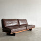 マスターウォール MASTERWAL モノ MONO SOFA 3シーターソファ 3人掛け W180cm ウォールナット無垢材 本革 ブラウンレザー 伊藤浩平 参考価格￥627,000- 〓
