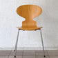 フリッツハンセン Fritz Hansen 3101 アリンコチェア アントチェア 4本脚 ナチュラルビーチ ラッカー仕上げ フェルトグライズ アルネ・ヤコブセン ◇
