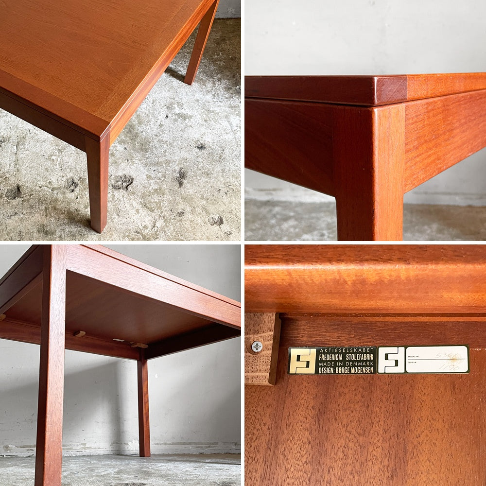 フレデリシア FREDERICIA model 5361 チーク材 サイドテーブル W80cm ボーエ・モーエンセン デンマーク 北欧ビンテージ ■