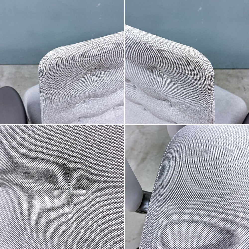 ヴィトラ vitra IDトリム ID Trim オフィスチェア デスクチェア ファブリックシート ライトグレー系 ハイバック 2Dアームレスト アントニオ・チッテリオ 参考定価￥209,000- ◎