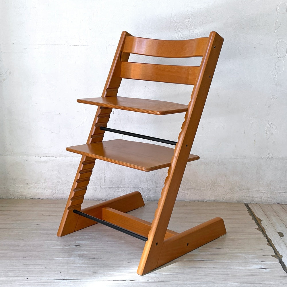 ストッケ STOKKE トリップトラップ TRIPP TRAPP チェリーカラー ベビーチェア キッズチェア S/N3～ ノルウェー 北欧家具 ★