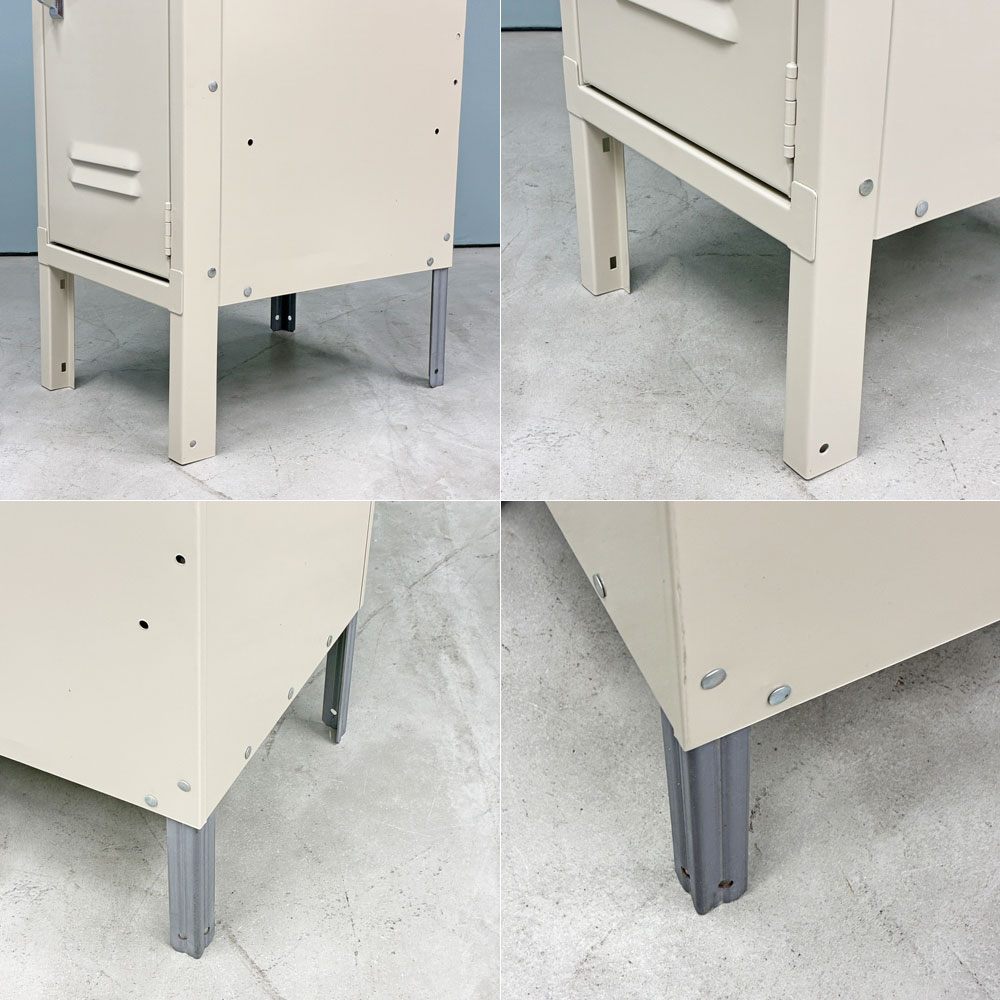 リオン LYON ハーフロッカー HALF LOCKER ルーバータイプ スチールロッカー アイボリー P.F.S.取扱 ◎