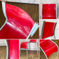 カルテル Kartell FPE chair スタッキングチェア ダイニングチェア アルミ ポリプロピレン レッド ロンアラッド イタリアモダン 廃番 ◎