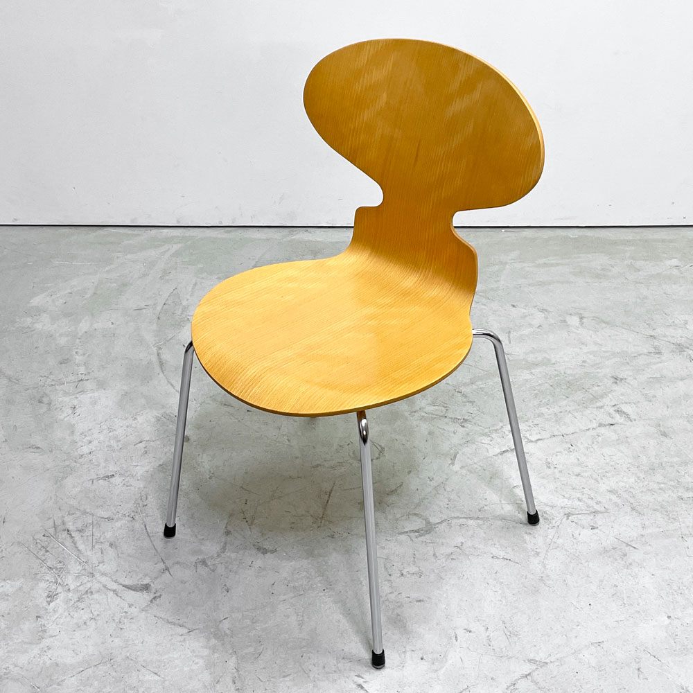 フリッツハンセン Fritz Hansen 3101 アリンコチェア アントチェア 4本脚 ナチュラルビーチ ラッカー仕上げ フェルトグライズ アルネ・ヤコブセン A ●