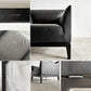 タイム＆スタイル TIME & STYLE エドワード Edward seamless sofa シームレスソファ 1人掛け ラウンジチェア 本革 ブラックレザー タモ材 廃番 A 〓