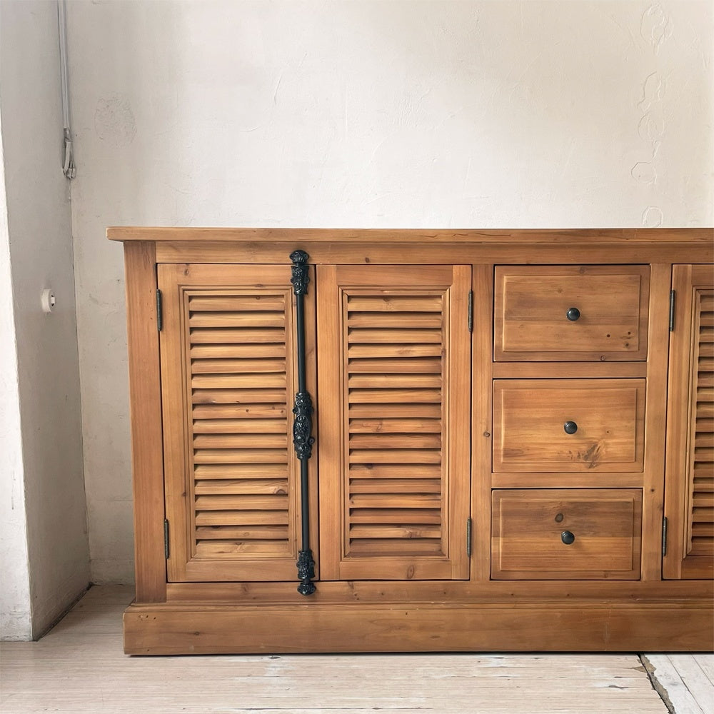 クラッシュゲート CRASHGATE ノットアンティークス Knot antiques ルーチェ LUCE サイドチェスト 杉古材 サイドボード 展示美品 ★