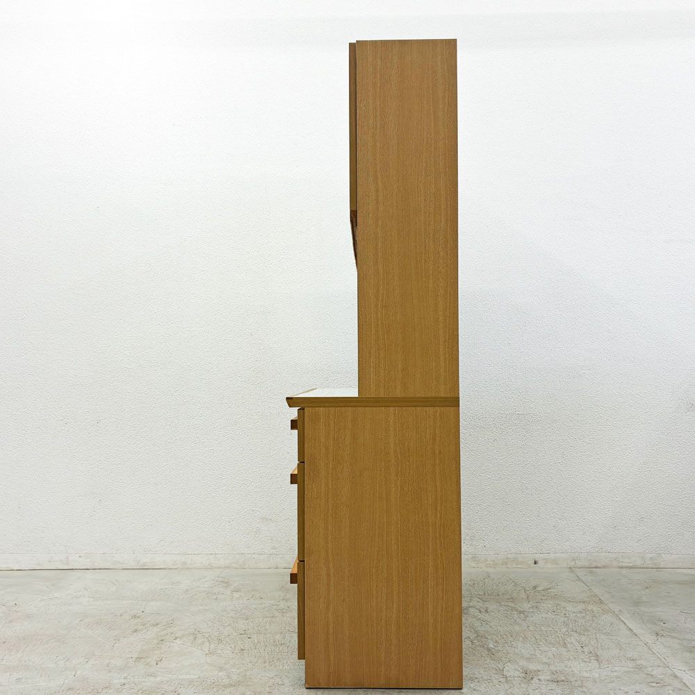 末次家具工芸 SUETSUGU FURNITURE オークリー キッチンキャビネット キッチンボード 食器棚 W120cm オーク材 ●
