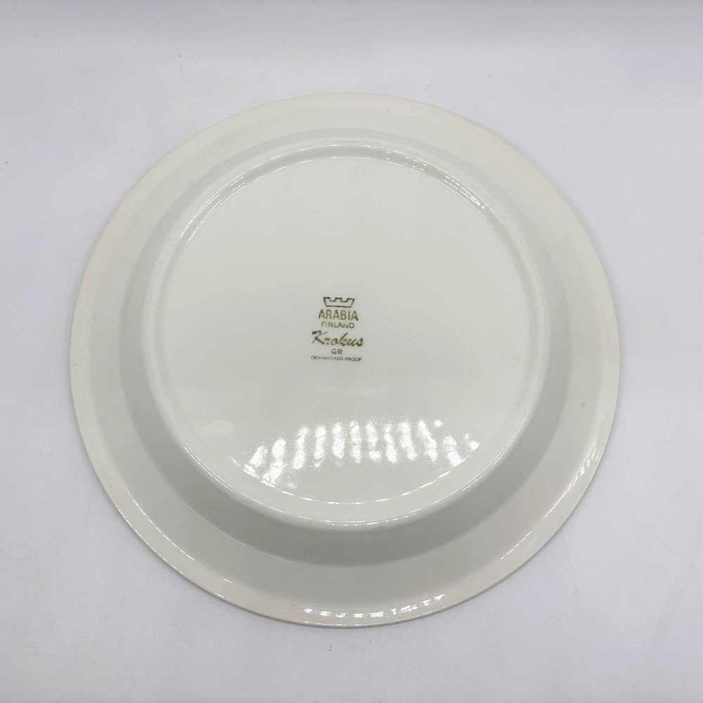 アラビア ARABIA クロッカス Krokus プレート 26cm ビンテージ エステリ・トムラ ゴラン・バック フィンランド 北欧食器 ●