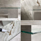 モーダエンカーサ moda en casa フライングテーブル FLYING TABLE コンクリートベース ガラス ローテーブル 定価 ￥75,900- ♪