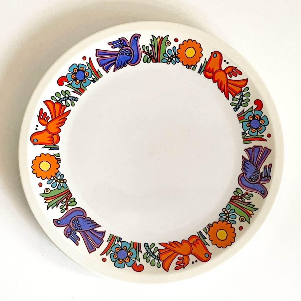 ビレロイ＆ボッホ Villeroy＆Boch アカプルコ Acapulco ラウンド プレート 20cm ルクセンブルク製 ビンテージ B ■