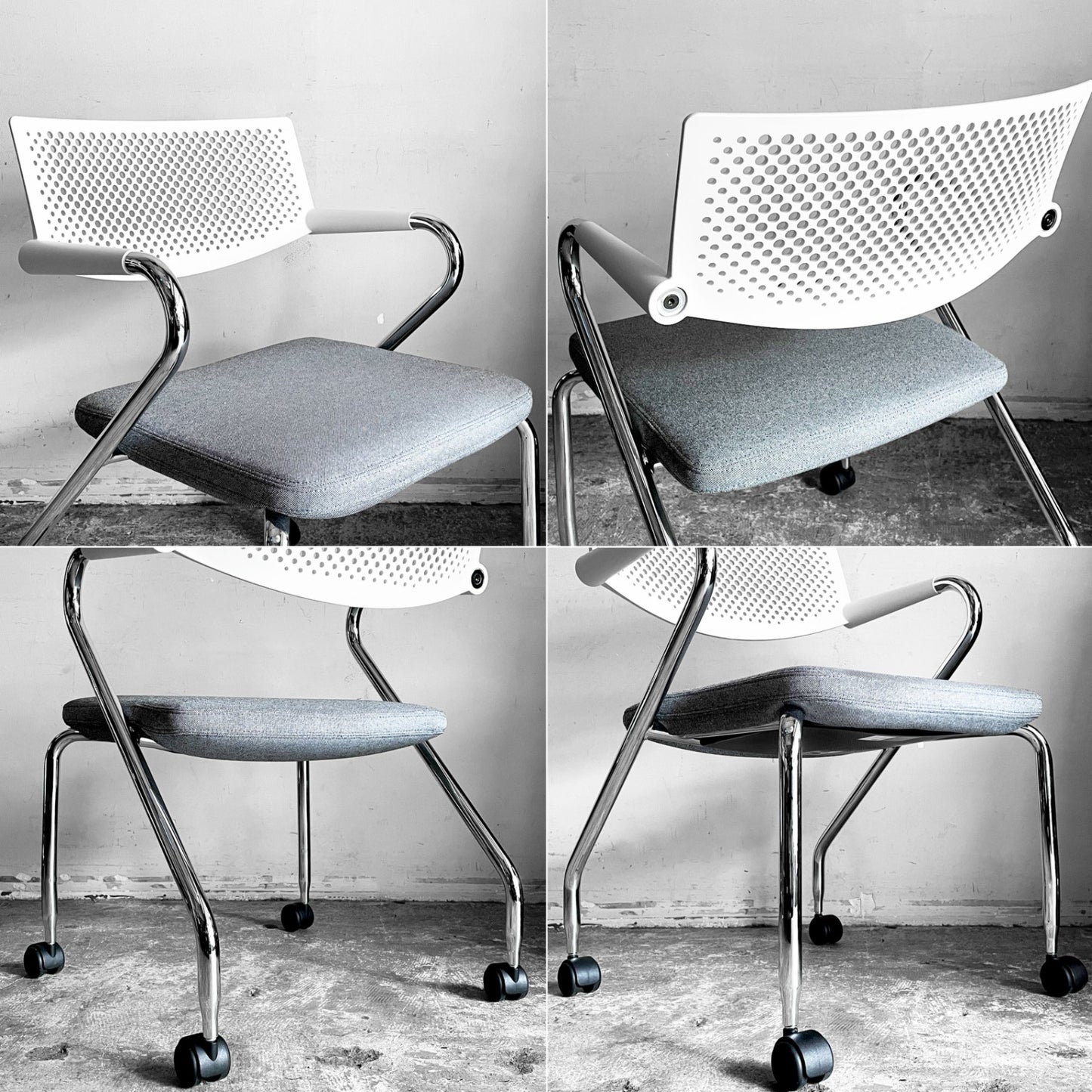 ヴィトラ vitra ビザロール Visaroll デスクチェア ミーティングチェア キャスターベース スタッキング アントニオ・チッテリオ A ■