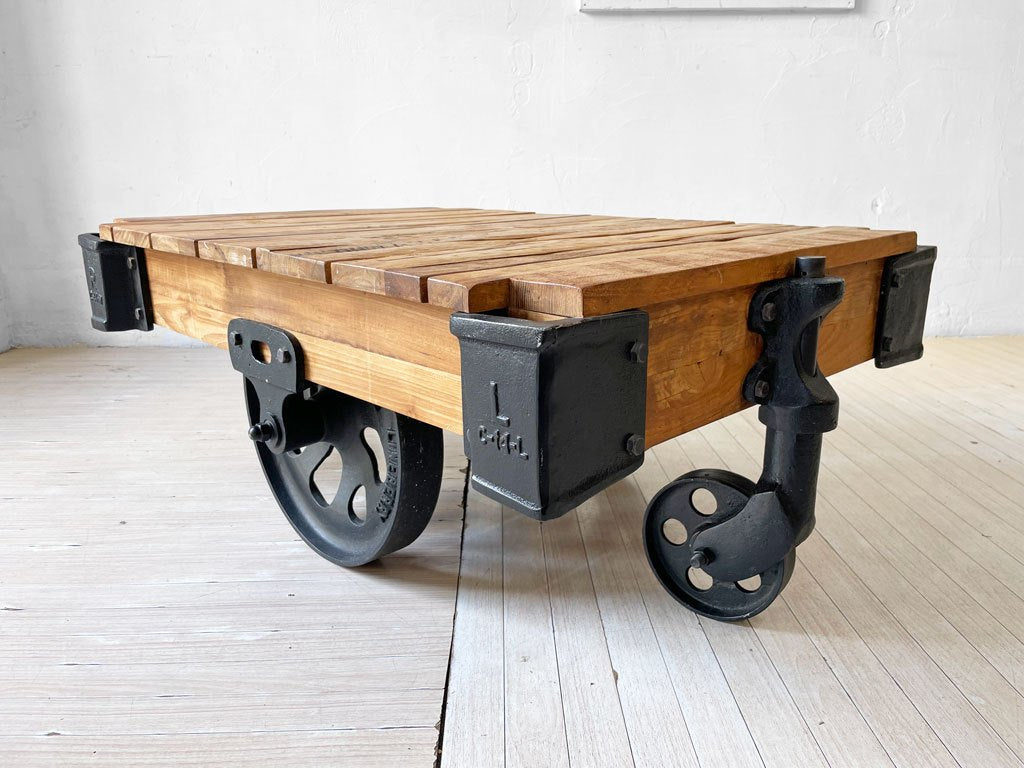 アクメファニチャー ACME Furniture ギルド GUILD ドーリーテーブル DOLLY TABLE S ローテーブル チーク古材 廃番 参考定価147,400円 ★