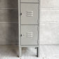 リオン LYON 4段スチールロッカー Standard Steel Four Tier Locker ダブグレー フック付 インダストリアル 店舗什器 ♪