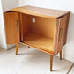 北欧ビンテージ Scandinavian Vintage キャビネット サイドボード 飾り棚 チーク材 両開き 折れ戸 W82cm ★