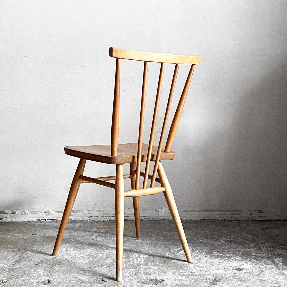 アーコール Ercol スティックバックチェア スピンドルチェア エルム材 UKビンテージ Vintage 英国家具 A ■