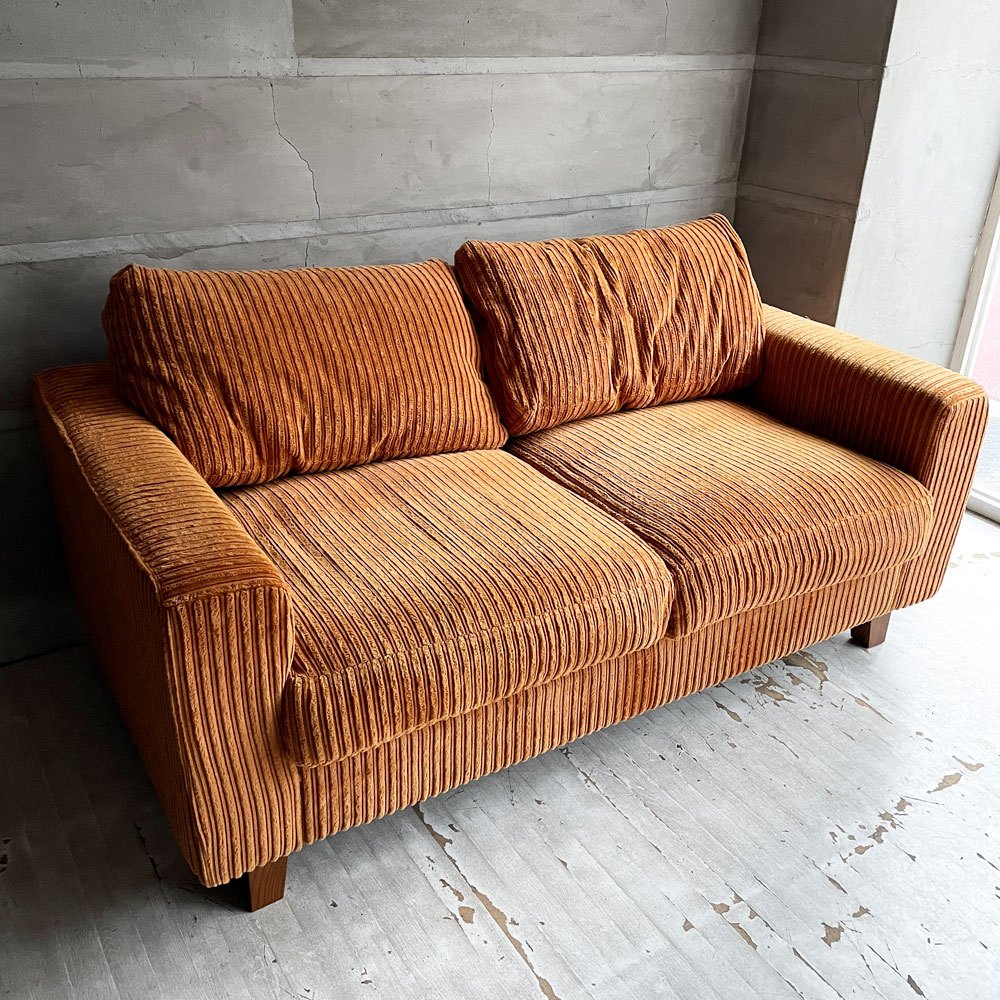 アクメファニチャー ACME Furniture ジェティ フェザー ソファ JETTY feather SOFA 2P AC-07 コーデュロイ マスタード  アッシュ材 定価￥284,900- ♪