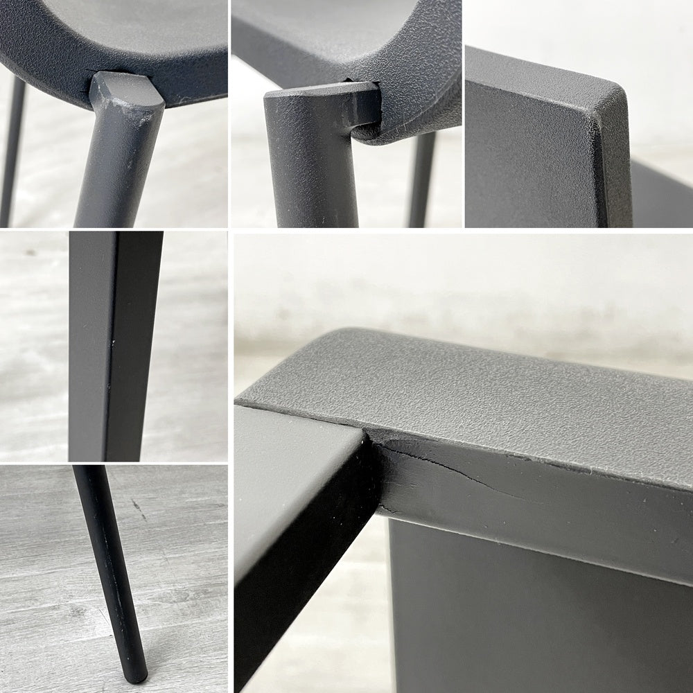 ヴィトラ vitra. ゼロスリー .03 ダイニングチェア スタッキングチェア マールテン・ヴァン・セーヴェレン Maarten Van Severen ベーシックダークカラー × ブラックベース B ●