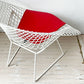 ノル Knoll ダイヤモンドチェア Diamond Chair ハリー・ベルトイア Harry Bertoia ホワイトフレーム シートパッド付 定価￥382,800- ★