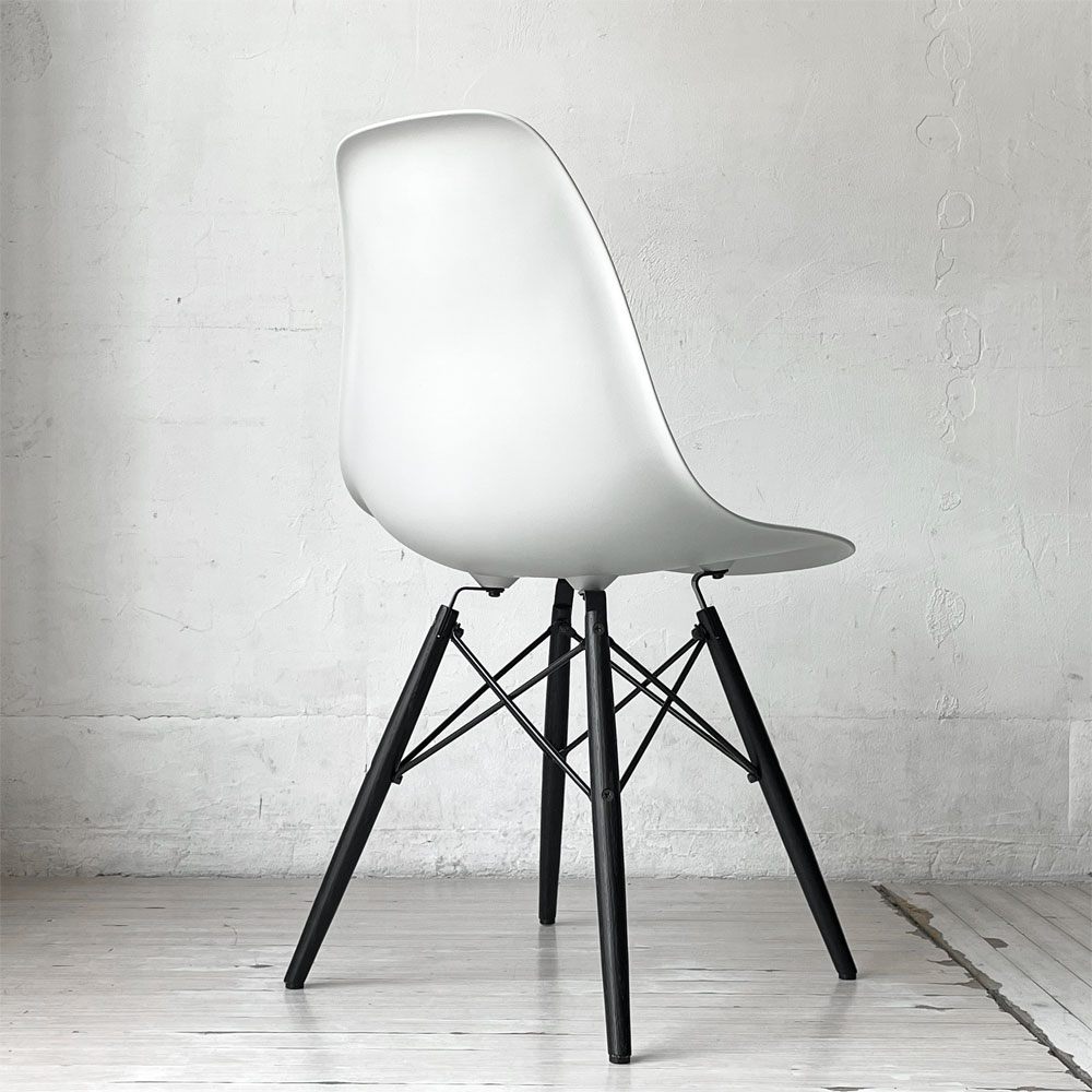 ハーマンミラー HermanMiller サイドシェルチェア アルパイン×エボニー ドゥエルレッグ  ポリプロピレン製 イームズ ミッドセンチュリー B ★