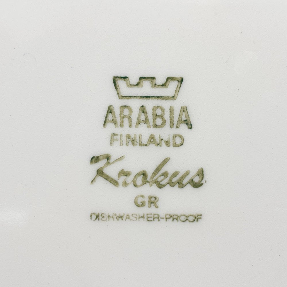 アラビア ARABIA クロッカス Krokus プレート 26cm ビンテージ エステリ・トムラ ゴラン・バック フィンランド 北欧食器 ●