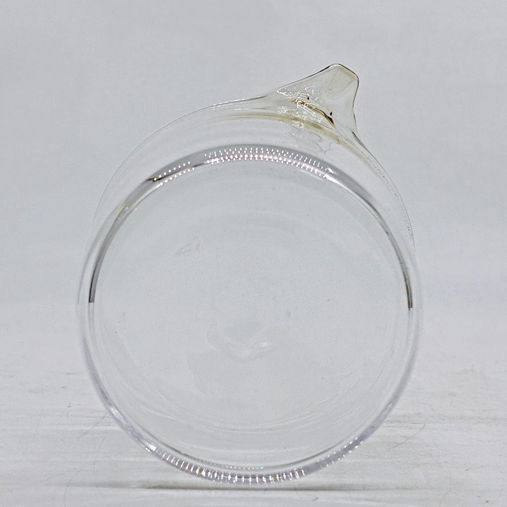 稲葉知子 片口カップ 吹きガラス H7.5cm 現代作家 ●