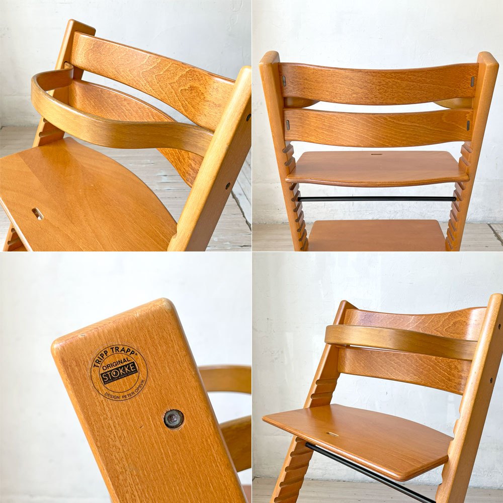 ストッケ STOKKE トリップトラップ TRIPP TRAPP ベビーチェア キッズチェア S/N無し カード付き ノルウェー 北欧家具 ★