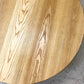 ナチュラルデザイン Natural design オーク無垢集成材 折りたたみテーブル ローテーブル ラウンド W119cm シンプルモダン ●