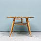 アーコール Ercol バタフライローテーブル サイドテーブル エルム材 サークル Φ61cm ゲートレッグ式 ドロップリーフ UKビンテージ ◎