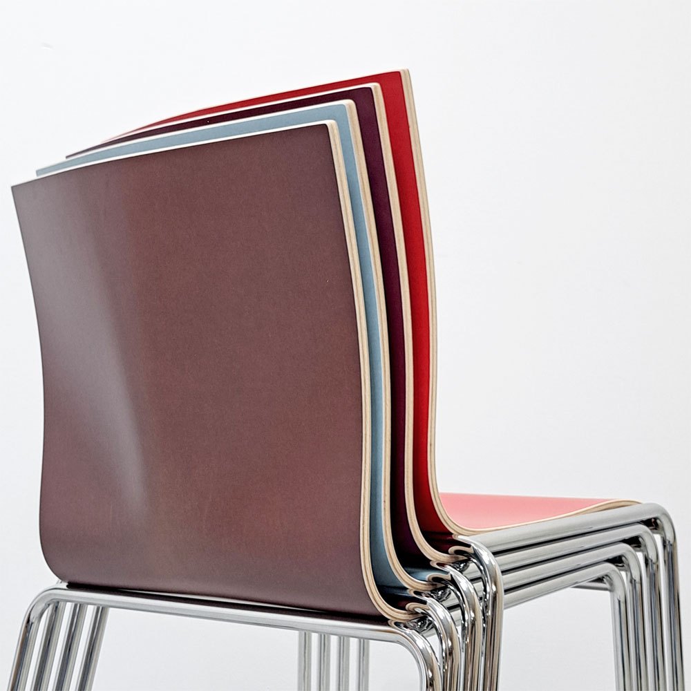 エンゲルブレヒト Engelbrechts チャリック CHAIRIK 101 ダイニングチェア スタッキング 4本脚 シナモン 未使用品 定価63,800円 ●