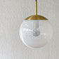 ニューライトポタリー NEW LIGHT POTTERY ソラリス Solaris 200 opal 真鍮 マウスブローガラス ペンダントライト 定価90,200円 ◇